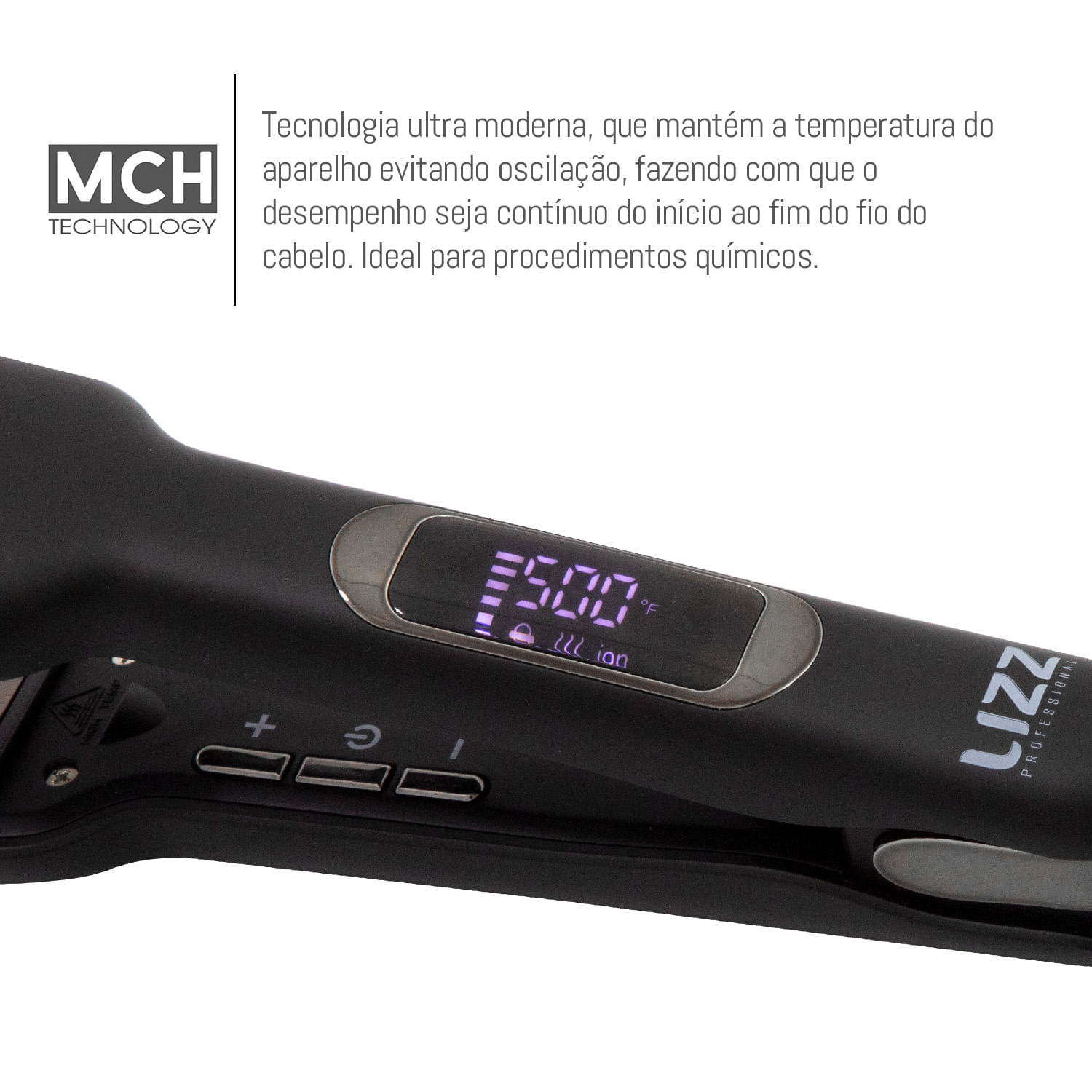 Prancha Focus Extreme 260°C/500°F - Lizz Professional - Loja Lizz